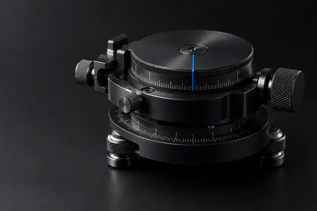Precision scale with a blue calibration marker.